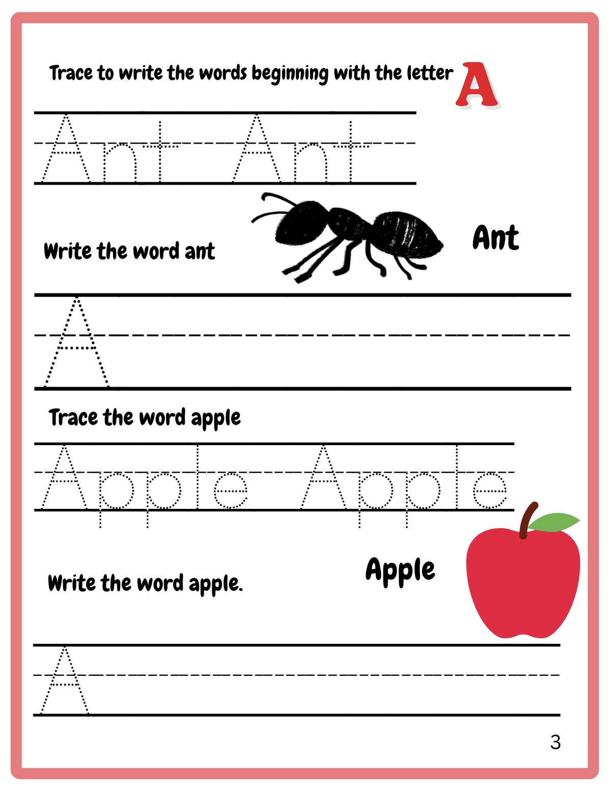 ABC Alphabet Tracing Worksheets for Kids | A–Z Learn to Write Workbook | Printable PDF