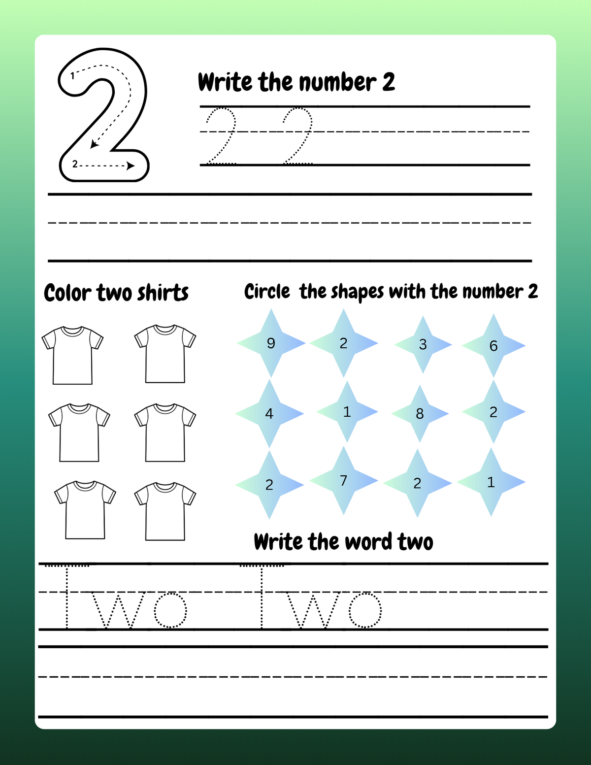 123 Number Tracing Worksheets for Kids |1- 10 Learn to Write Workbook | Printable PDF