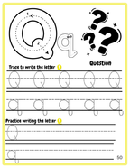 ABC Alphabet Tracing Worksheets for Kids | A–Z Learn to Write Workbook | Printable PDF