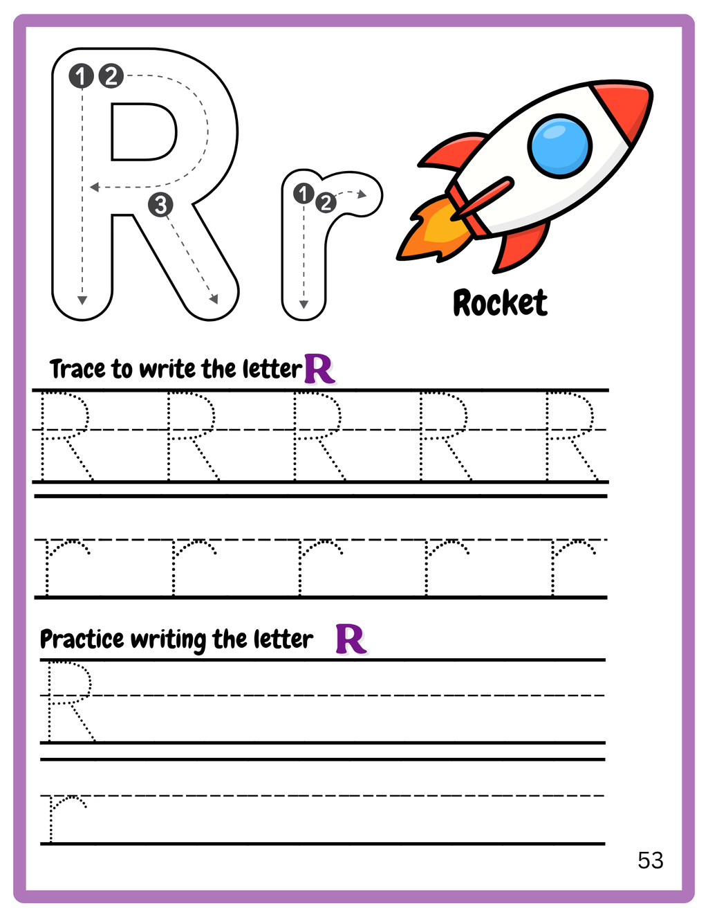 ABC Alphabet Tracing Worksheets for Kids | A–Z Learn to Write Workbook | Printable PDF