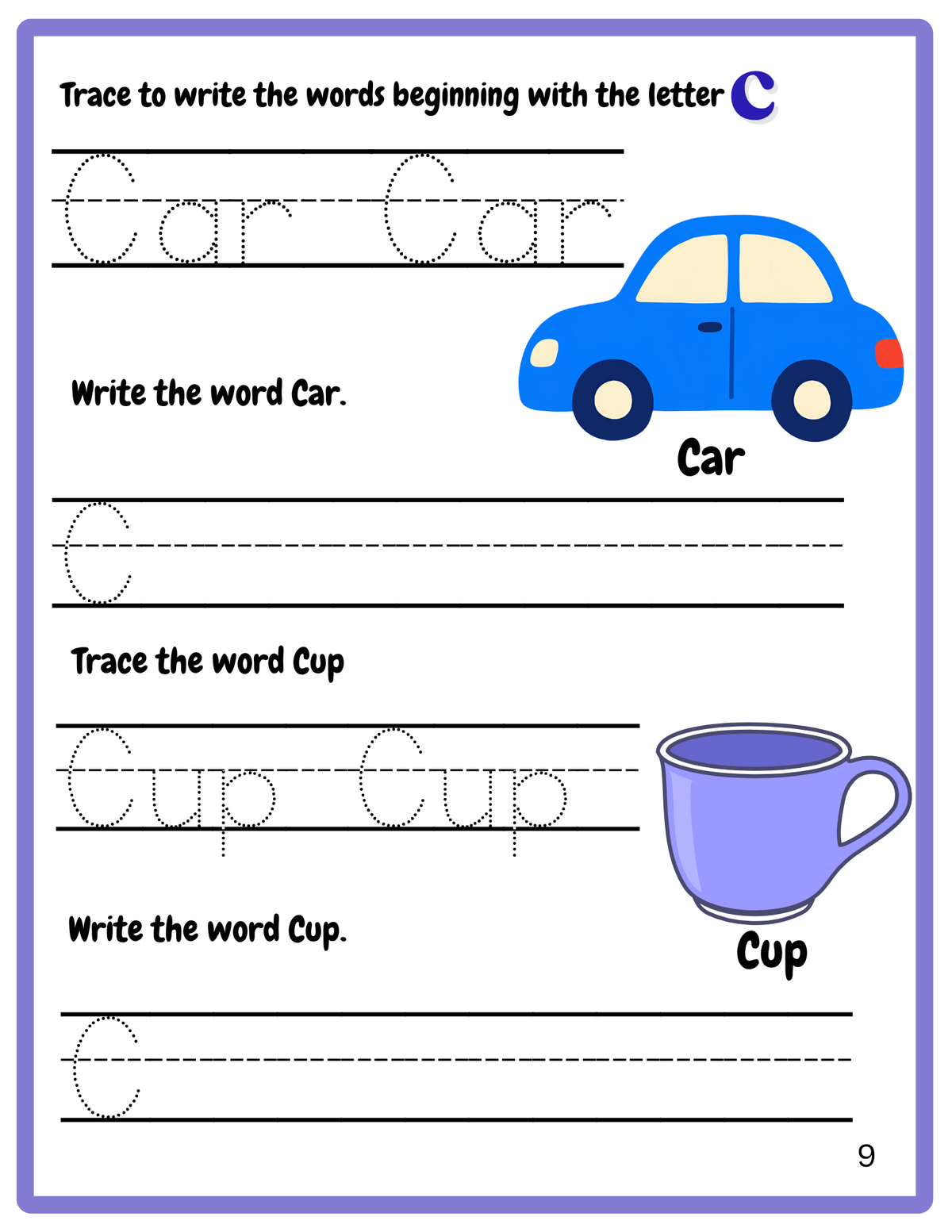 ABC Alphabet Tracing Worksheets for Kids | A–Z Learn to Write Workbook | Printable PDF
